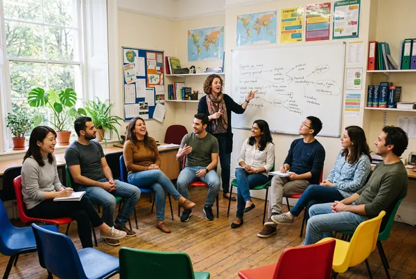 Macaristan'da küçük bir İngilizce hazırlık sınıfı